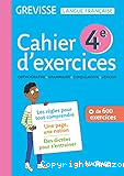 Cahier d'exercices Grevisse 4e