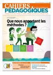 Cahiers pédagogiques, 577 - mai 2022 - Que nous apportent les méthodes ?