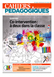 Cahiers pédagogiques, 566 - janvier 2021 - Co-intervention : à deux dans la classe