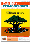 Cahiers pédagogiques, 553 - mai 2019 - Pédagogie de l'oral